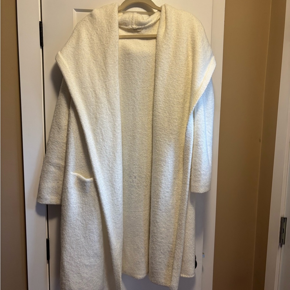 Lovestitch Soft Cream Open-Front Cardigan